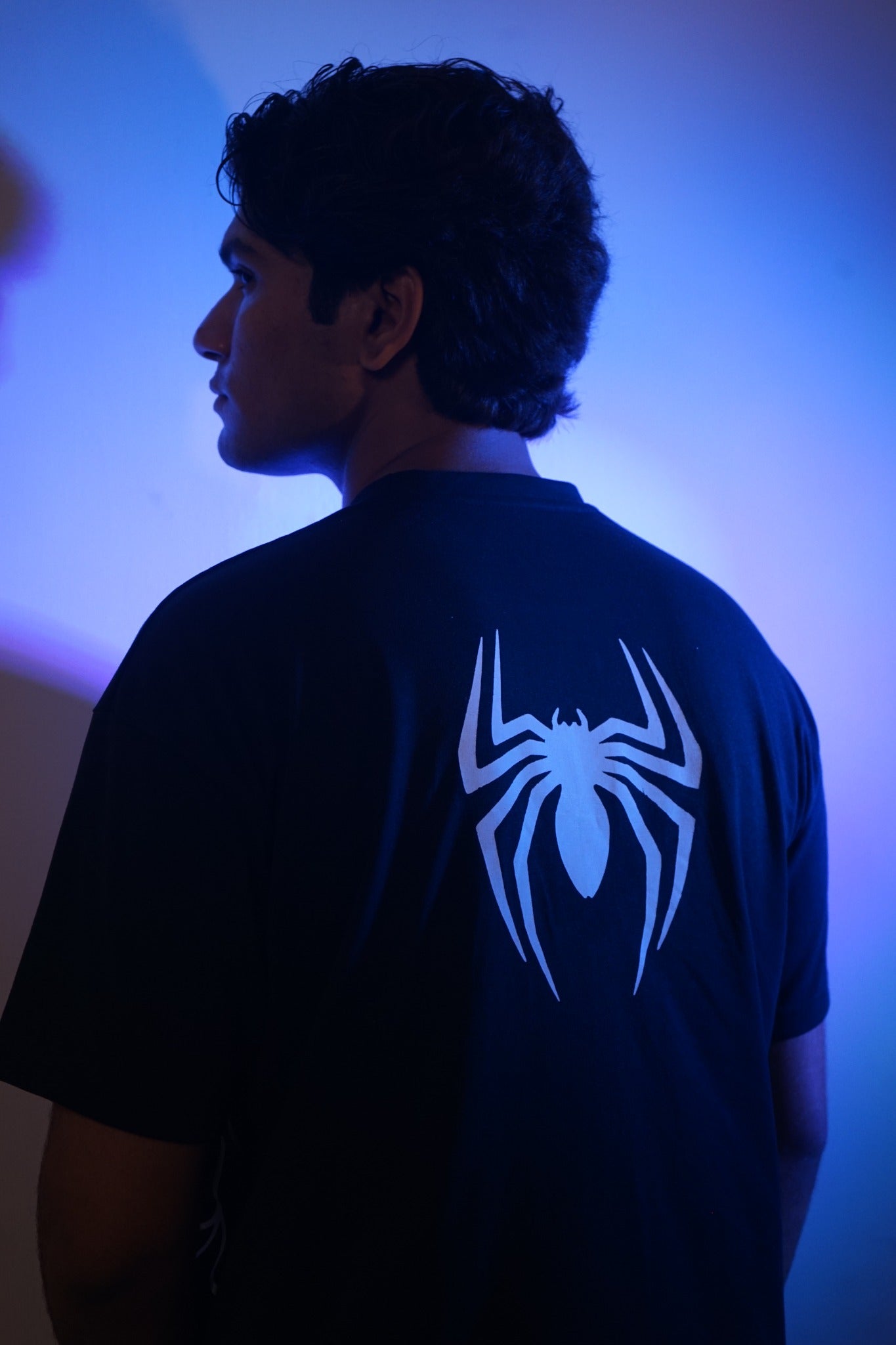 Sebeez Spider Web Oversized Cotton Jersey T-Shirt | Premium Streetwear