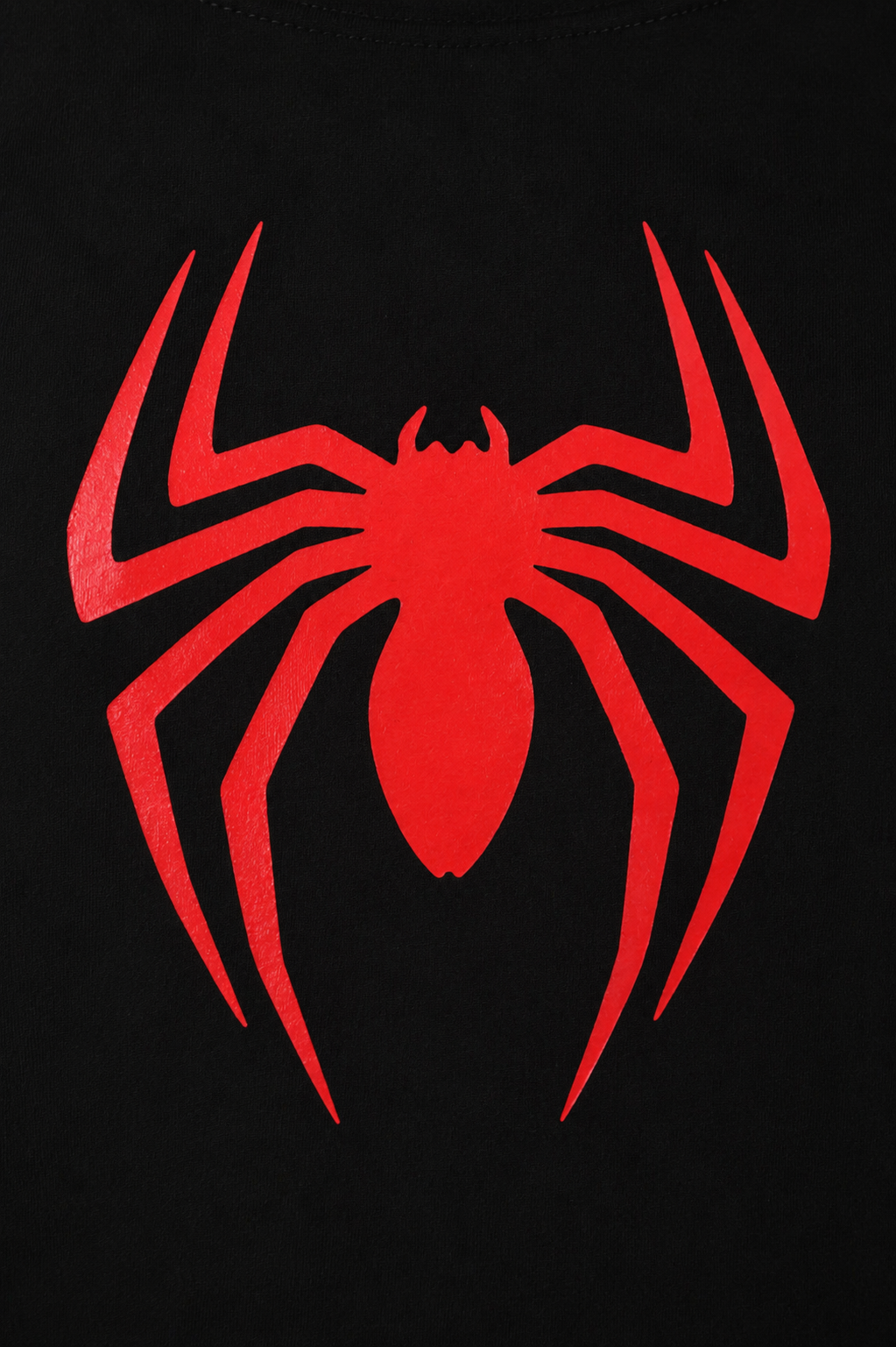 Spider Black/Red Long Sleeve Cotton Jersey