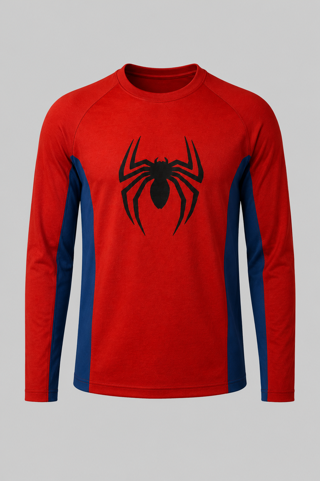 Spider Red/Blue Long Sleeve Cotton Jersey